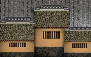 新中式古典装饰立瓦背景墙 