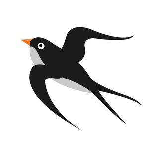 水彩手绘春季春天柳树柳条枝条小鸟小燕子元素PSD设计素材PNG图片