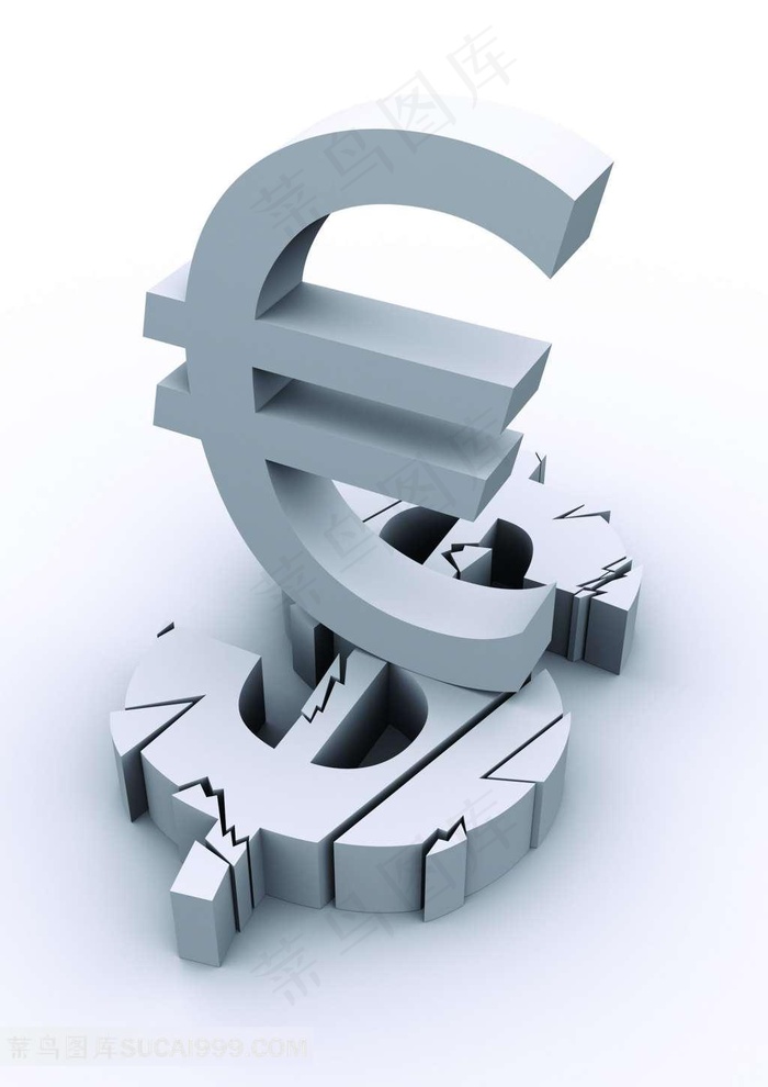 3D货币美元符号素材