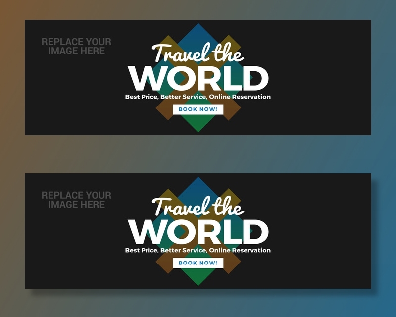 设计广告销售旅游横幅素材