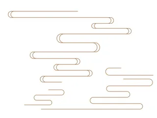 中国风古典传统图案边框纹理祥云灯笼装饰线条PSD背景素材