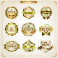 免抠标贴矢量素材