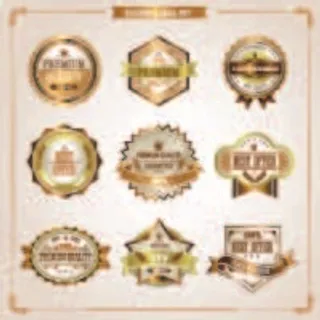 免抠标贴矢量素材