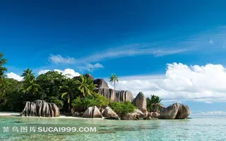 塞舌尔海岛唯美风景图片