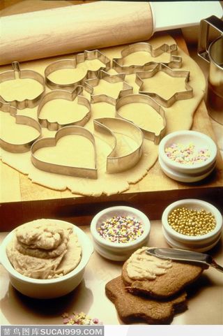西方小吃-心形、星型饼干模
