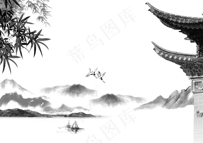 水墨画图片素材