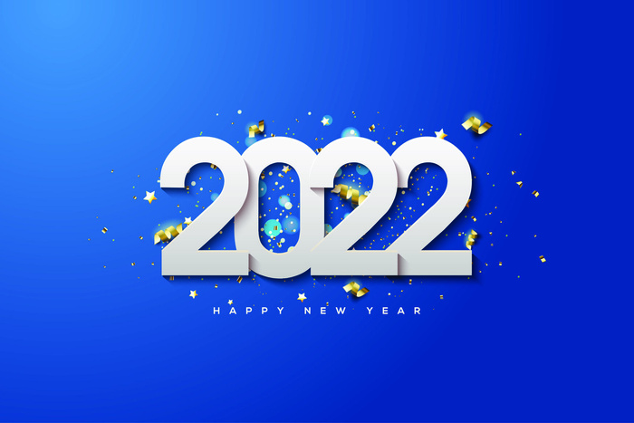 2022创意艺术字体新年虎年圣诞节数字立体质感文字AI矢量设计素材eps,ai矢量模版下载