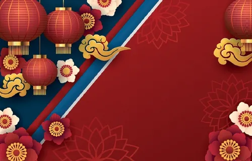 创造设计灯笼花纹装饰新年