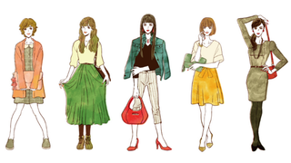 女孩手绘原创图矢量ai格式