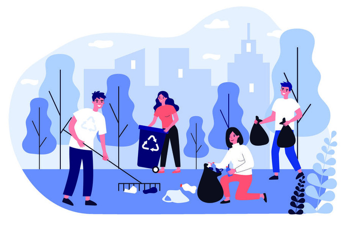 扁平化人物场景办公互联网等距ai矢量设计网页海报UI素材插画