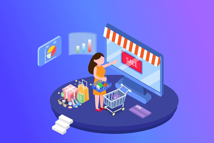 商务2.5D未来科技商务素材