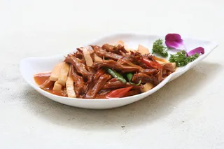 鲜菌焗鸭舌 28元