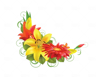 郁金香卡通素材简笔谷雨