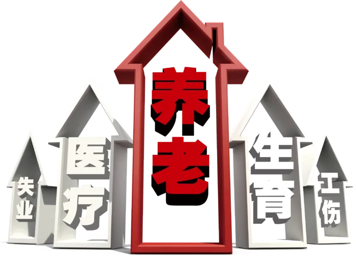 养老保险以房养老医疗保险示意图