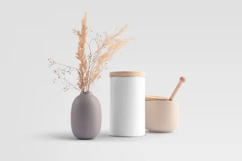 高端品牌茶叶包装盒纸袋智能贴图样机产品效果图展示PSD素材模板