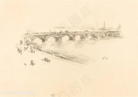 惠斯勒素描拱桥 惠斯勒素描拱桥