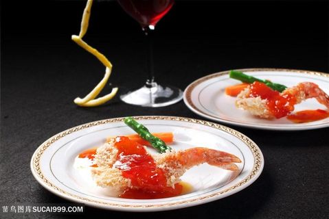 乾隆富贵虾中华美食摄影图