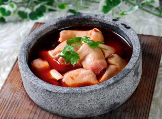 煲类火锅川菜特色菜石锅香水蹄花