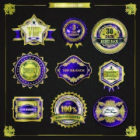 免抠标贴矢量素材