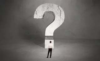 商务问号创意广告