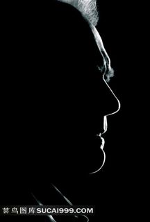 电影老爷车侧面人脸像创意海报