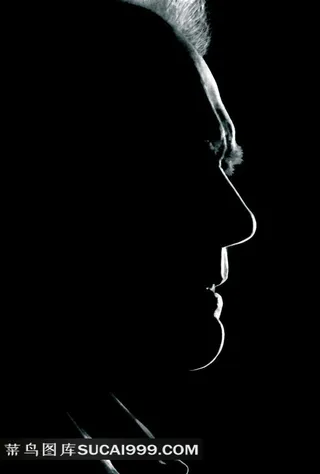 电影老爷车侧面人脸像创意海报