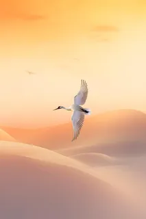 意境渐变故事落日背景