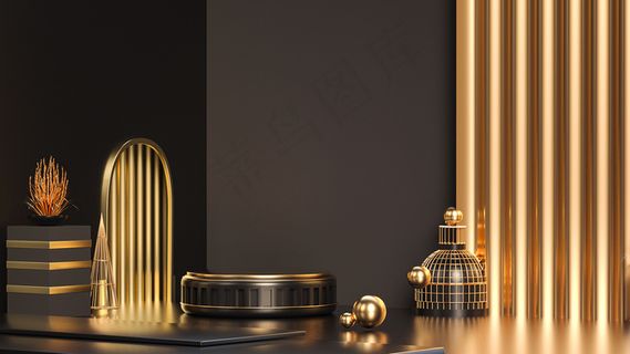 C4D电商场景模型渲染背景