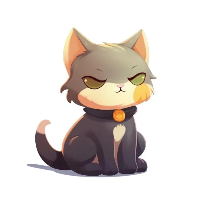 动物猫咪插画(1024x1024)