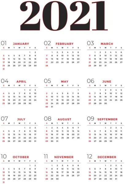 日历 2022 年 PNG免抠(407x600)