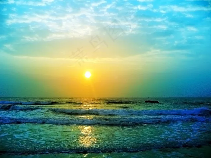 日出唯美意境图片