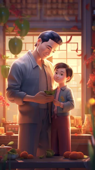 父亲 父亲节 温馨 坚强 爱护 关怀 教育 快乐 幸福 父爱