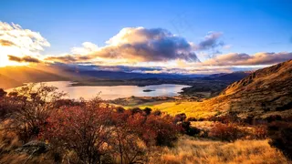 日出 太阳 天空 蓝天 白云 水面