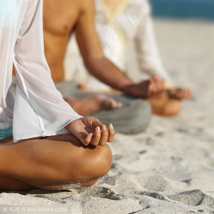 感受生命-静坐的男女