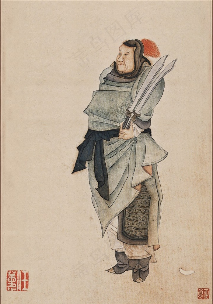 任薰水浒人物四