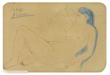 毕加索唯美裸体艺术挂画