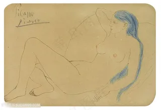 毕加索唯美裸体艺术挂画