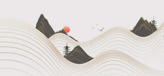 中国风古典中式水墨山水 中国风古典中式水墨山水