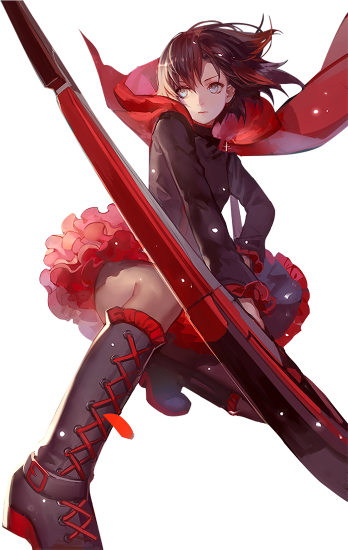 红色武士女孩卡通人物