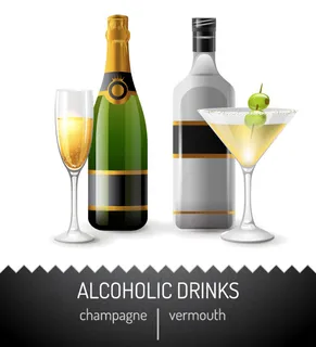 葡萄酒酒瓶高脚杯设计矢量素材EPS