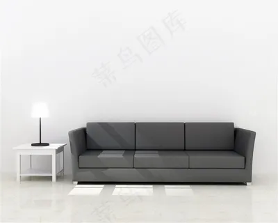 大气的黑色沙发