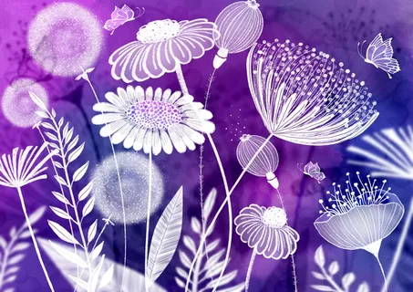 创意鲜花背景设计图片 创意鲜花背景设计图片