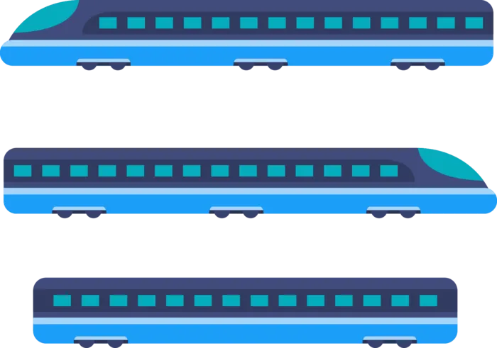 高铁列车动车动画免扣素材PNG