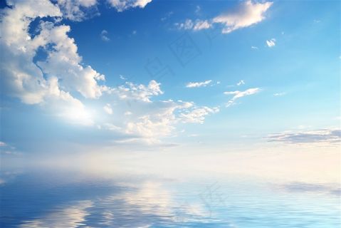蓝天白云图片素材