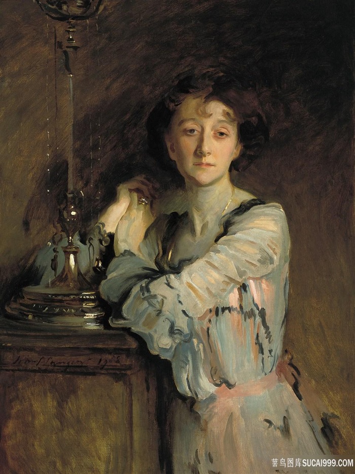 女士肖像艺术油画