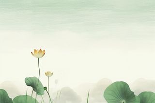 简约水墨绿色国风背景