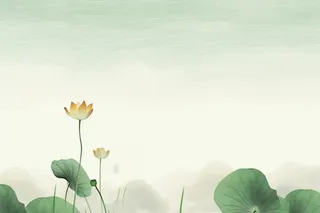 简约水墨绿色国风背景