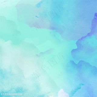 方形兰色水墨水彩背景图片