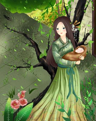 母亲节 母亲节插画 母亲节宣传