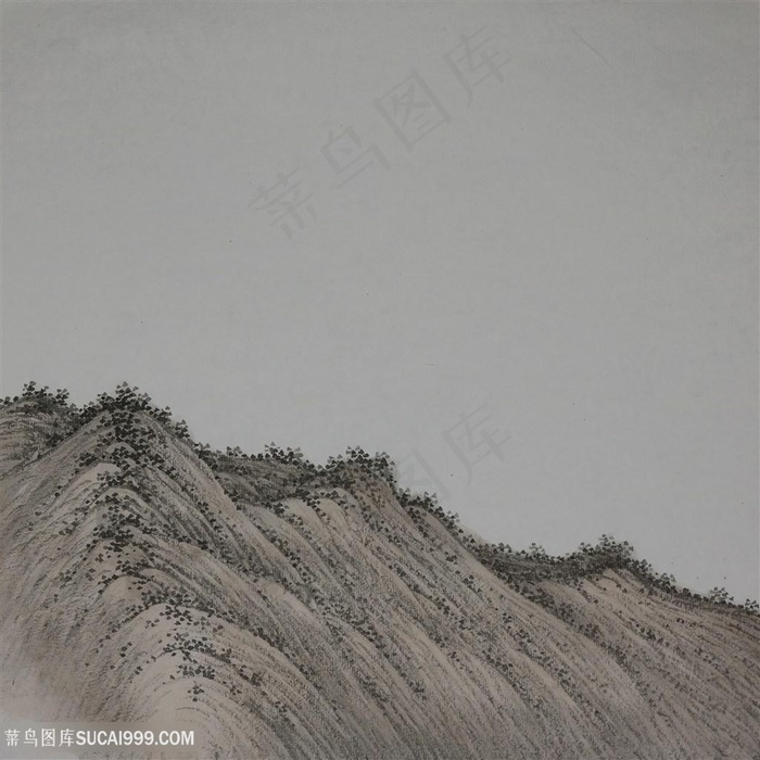 王军河工笔山水青绿山水传统山水皴法国画界画鬼脸皴袁江袁耀披麻皴